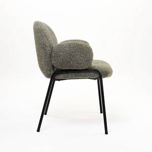 Modern Portable Lightweight Upholstered Dining <b>Chair</b> with Metal Legs Fabric for Home Office Apartment Villa & Hotel Use - Product Image 1