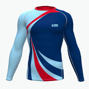 Sublimation Rash Guard High Elastic Material Breathable Design <b>Surfing</b> And Outdoor Water Activity Use - Product Image 1