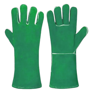 Guantes de Cuero Vacuno de Alta Calidad para Barbacoa, Resistentes al Calor y a las Chispas, Guantes de Protección Industrial para Bomberos - Product Image 3