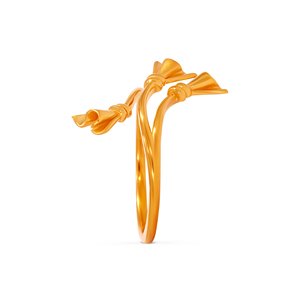 Elegant Gold Plated Bow Knot <b>Adjustable</b> <b>Ring</b> for Women Minimalist Ribbon Bow Designer Finger <b>Ring</b> - Product Image 4