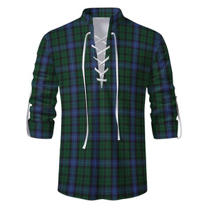Chemise traditionnelle Jacobite Ghillie Kilt en tartan Webster - Haut de costume écossais à manches longues et lacets pour tenue des Highlands - Product Image 3
