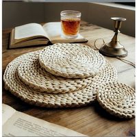 High Quality Modern Handmade Woven Eco-Friendly Cushioned Washable Water Hyacinth Carpet Rugs Home Prayer Car Camping Picnic