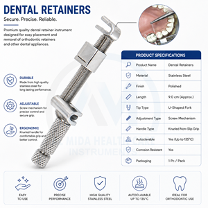 Al Mida Healthcare Instrument chirurgical dentaire en acier inoxydable, porte-matrice manuel Tofflemire de type droit, certifié CE - Product Image 6