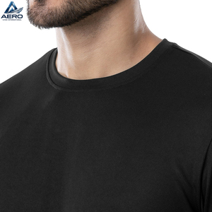 T-shirt de sport pour homme, couleur noire unie, meilleure qualité, fournisseur fiable, confortable, service OEM, dernier modèle. - Product Image 5