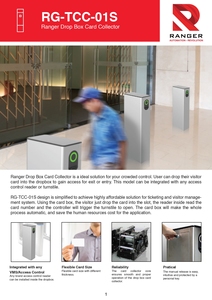 High Capacity Automatic Card Collector Drop Box 300PCS Card Storage Access Control Card Collection Machine for Entrance Systems - Product Image 4
