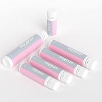 Flacon de médicament en PP blanc miniature de 10 ml à 50 ml avec bouchon à vis, sérigraphié, pour liquides oraux, nutriments et enzymes