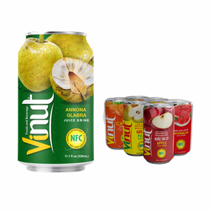 Annona Glabra Juice Drink Refreshing 330ml Fabricante de Vietnam Bebida sin azúcar OEM/ODM Etiqueta privada Muestra gratis Who - Product Image 1