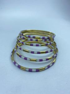 Handmade High Quality <b>Resin</b> Brass and Wood Fashion Bangles Mix Sets for Women and Girls blue and white by handforge global impex - Product Image 2