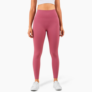 Wholesale Factory New Design Women Yoga Pants With Pockets Custom Logo Elastic <b>Leggings</b> Quick Dry Tights <b>High</b> <b>Waisted</b> for Ladies - Product Image 3