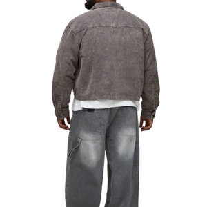 Veste en jean pour hommes grande taille, tissu en gros, personnalisable, échantillon gratuit, meilleure qualité - Product Image 3