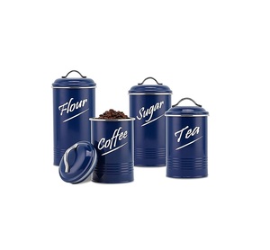 Pot de rangement de cuisine galvanisé le plus vendu avec couvercle hermétique pour l'organisation des aliments secs et une utilisation domestique moderne - Product Image 6