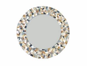 Round <b>Mosaic</b> Wall Mirror With Colorful Glass <b>Tile</b> Frame Decorative Blue And Yellow <b>Mosaic</b> Framed Mirror For Home Decor - Product Image 5