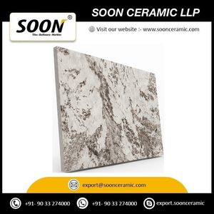 Mármol Pulido ALPINE WHITE-3 Ecológico con Vetas Negras y Verdes, Gran Losa, Diseño de Modelo 3D, Decoración Moderna para Paredes de Sala de Estar - Product Image 6