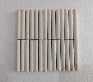 Revêtement mural en pierre naturelle de qualité supérieure, carreaux cannelés traditionnels, pierre calcaire classique pour les murs de villas, épaisseur 20 mm, 30x30 cm - Product Image 2
