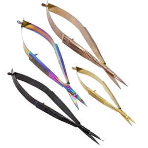 Tijeras Profesionales para Manicura con Microresorte, Acero Inoxidable, Cuchillas Extra Afiladas para Cutículas y Cejas, Herramienta de Belleza - Product Image 1