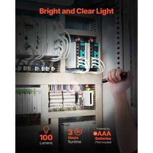 Paquete de 2 Linternas de Bolsillo de 100 Lúmenes, Resistentes al Agua IPX4, Compactas y Ligeras, con Clip, Portátiles para Uso Diario - Product Image 2