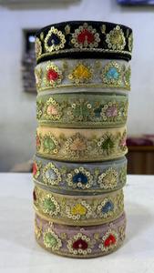 Dentelle africaine nigériane en tissu filet brodé, motif floral élégant, écologique, avec de grosses paillettes, style traditionnel - Product Image 4