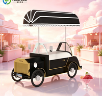 Chariot de crème glacée mobile réfrigéré pour location événementielle