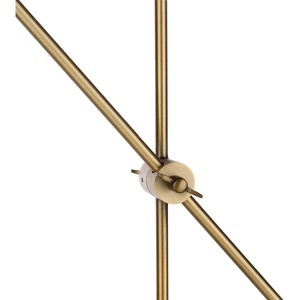 Lampe de table élégante en laiton avec abat-jour en verre, lumière d'appoint moderne pour salon - Product Image 3