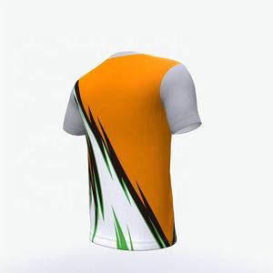 Venta al por mayor 100% algodón satén camisetas para hombres transpirable diseñador estilo casual regular luz impresa de alta calidad - Product Image 4