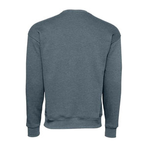 Sweat-shirt unisexe à épaules tombantes BELLA+CANVAS BC3945, style manches longues, col rond, en molleton éponge, 100% coton, marque privée - Product Image 2