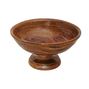 Rustic Wooden Pedestal Fruit <b>Bowl</b> Handcrafted Elevated <b>Bowl</b> for Kitchen Dining Table Centerpiece and Decorative Home Styling - Product Image 4