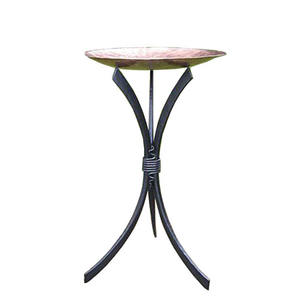 Metal <b>Bird</b> <b>Bath</b> Decorative Spiral Design Patina Finished Decorative Double <b>Bowl</b> <b>Bird</b> <b>Bath</b> - Product Image 3