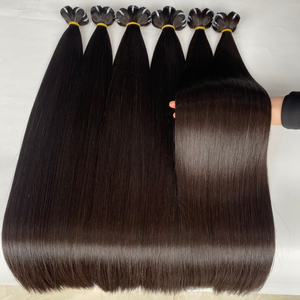 Venta caliente 10)% Remy Extensiones de cabello Hueso Recto Paquetes Trama 100% Cabello humano Doble dibujado Virgen Proveedor mayorista - Product Image 6
