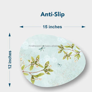 แผ่นรองจานทรงรีแผ่นรองจานทำจากหนังเทียมแผ่นรองจานทรงรีแผ่นรองจานแบบโค้งทนความร้อน - Product Image 2