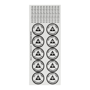 Brady <b>Heat</b>- and Chemical-<b>Resistant</b> PVC <b>Adhesive</b> Labels for Industrial Safety Helmet Identification with Debossed Printing - Product Image 3