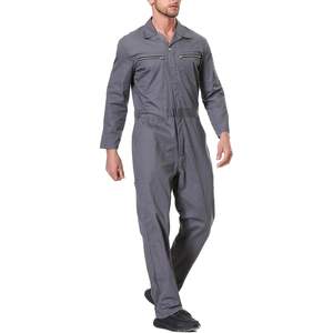 2025 Men's Long Sleeve <strong>Coverall</strong> Mechanic Uniform with Action Back and Zipper Pockets Coat - Product Image 3