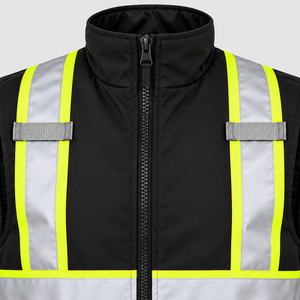Chaleco de Seguridad Reflectante de Poliéster con Certificación CE OEM, Transpirable, de Secado Rápido, Alta Visibilidad, para Trabajo de Rescate en Carretera - Product Image 3