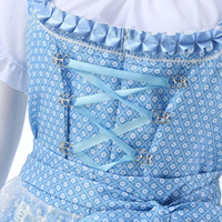 Robe Dirndl Allemande Élégante pour Femme, Logo Personnalisé, Mélange Polyester/Coton de Haute Qualité, Lavable, Respirante, Longueur Midi, Teinte Unie