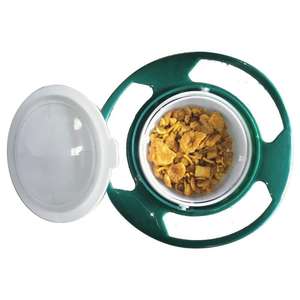 Zenara Non Spill Rotating Gyro <b>Bowl</b> Baby Feeding 360 Inner <b>Bowl</b> <b>Silicone</b> Non Slip Base Safe Easy Use Home Plastic Non-Toxic - Product Image 1