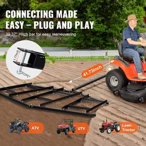 84 "ความกว้าง Q235เหล็กลากลากลากลากบาร์ปรับระดับได้รถไล่ระดับสำหรับ50ปอนด์รองรับ atv/utv/ สวนรถแทรกเตอร์สนามหญ้า - Product Image 3