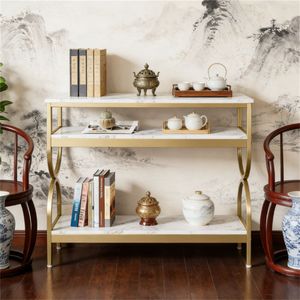 <b>Console</b> <b>Table</b> with Storage Rack Side <b>Table</b> and <b>Sofa</b> <b>Table</b> Option - Product Image 3