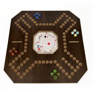 Juego de Mesa Jackaroo de Madera de Lujo para 4 Jugadores con Cartas y Canicas |   Juego de Mesa de Estrategia Familiar Clásico para Adultos y Niños - Product Image 6