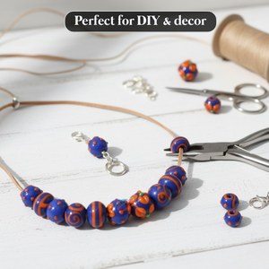 EXCEL EXPORTS - Hilo de Cuentas de Vidrio de Murano de Tamaño Pequeño, 8 Pulgadas |   Cuentas de Vidrio Decorativas para la Fabricación de Joyas, Manualidades y Proyectos de Bricolaje - Product Image 3