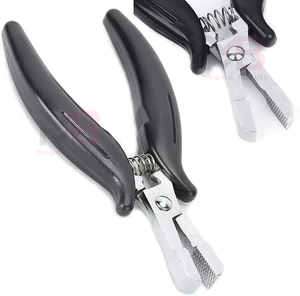 Professional Hair <b>Extension</b> Pliers With BlacK Color Handle Micro Ring Link <b>Bead</b> Closer Tool For Hair Care Hair Salon Use - Product Image 2