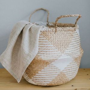 Vietnam Belly <b>Basket</b> Seagrass Handmade Woven Storage <b>Basket</b> for Home Organization Wholesale Supplier OEM Manufacturer - Product Image 4