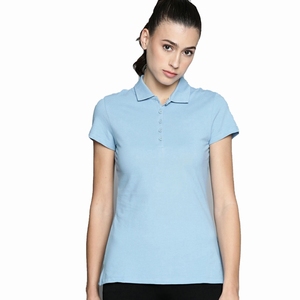 Camiseta polo de tela de punto suave, cómoda, formal, informal, transpirable, de color sólido. - Product Image 1
