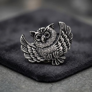 Modern Silver <b>Antique</b> Cast Iron Door Drawer Cabinet Knobs Owls Design for Kitchen Dresser Living Room Bedroom Bathroom <b>Wardrobe</b> - Product Image 3