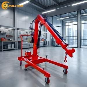 Grúa Hidráulica Eléctrica Mini Naltako de 800 kg, Elevación Máxima de 3.0 m, Rotación de 360° para Taller - Product Image 3