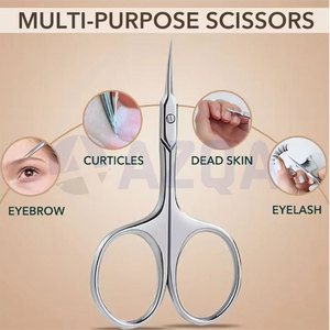 Premium Stainless Steel <b>Nail</b> Care <b>Set</b> with Cuticle Scissors Nipper and Dual Ended Cuticle Pusher Manicure Tools - Product Image 3