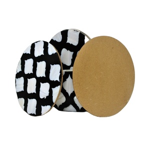 High Quality Eco-Friendly Classic Square Wooden Bamboo Resin Coaster Customized Designs Bone Inlay <b>Cup</b> <b>Mat</b> Drink Kitchen - Product Image 2