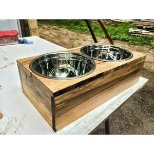 Gamelle pour chien en bois écologique, OEM disponible, produit promotionnel pour animaux de compagnie - Product Image 6