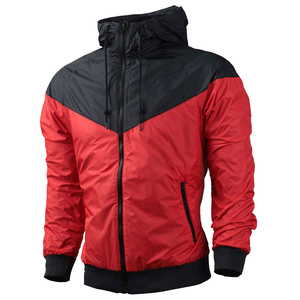 Men's Hooded <b>Jacket</b> Blue Black Color Blocking Windproof Zipper Closure Casual Autumn Wear - Product Image 6