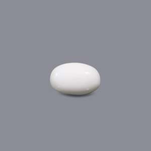 Natural White Coral Loose Stone 3.4 Carat Faceted Cut 4mm Certified Fine Quality - Product Image 1
