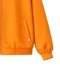 Conjunto Deportivo Personalizado Naranja para Mujer, Chaqueta con Cierre y Pantalones Jogger, Ropa Deportiva Casual de Dos Piezas, Atuendo Deportivo Cómodo - Product Image 5