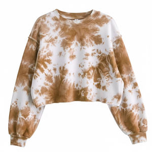 Sudadera corta de algodón con estampado gráfico para mujer, sudaderas con capucha para mujer, sudadera para mujer - Product Image 6